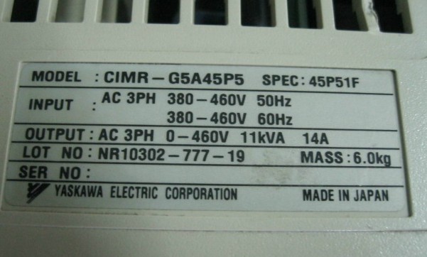 ׃l5.5KWCIMR-G5A45P5